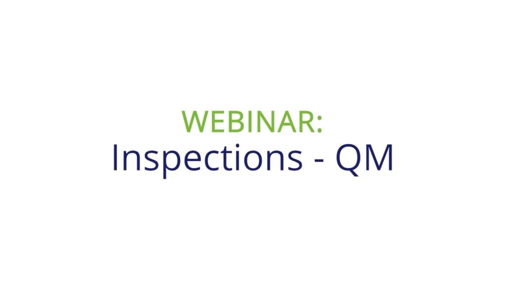 Inspections Webinar (Quartermaster-Focused)