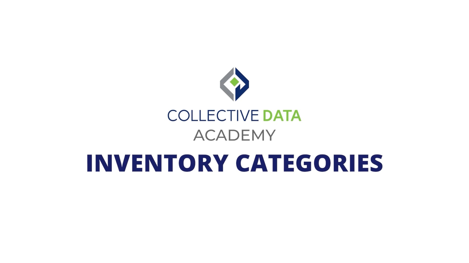 Inventory Categories