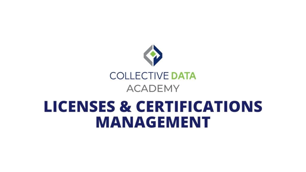 Licenses and Certifications Management